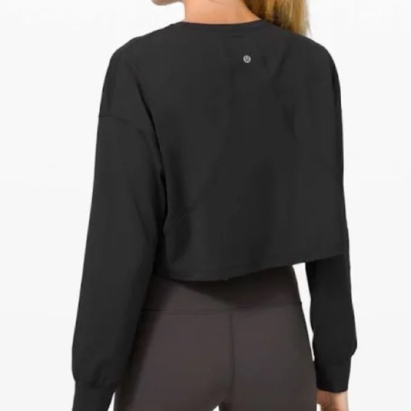 Lululemon Muscle Love Long Sleeve size 6 oversized crop workout athlete - Picture 2 of 6